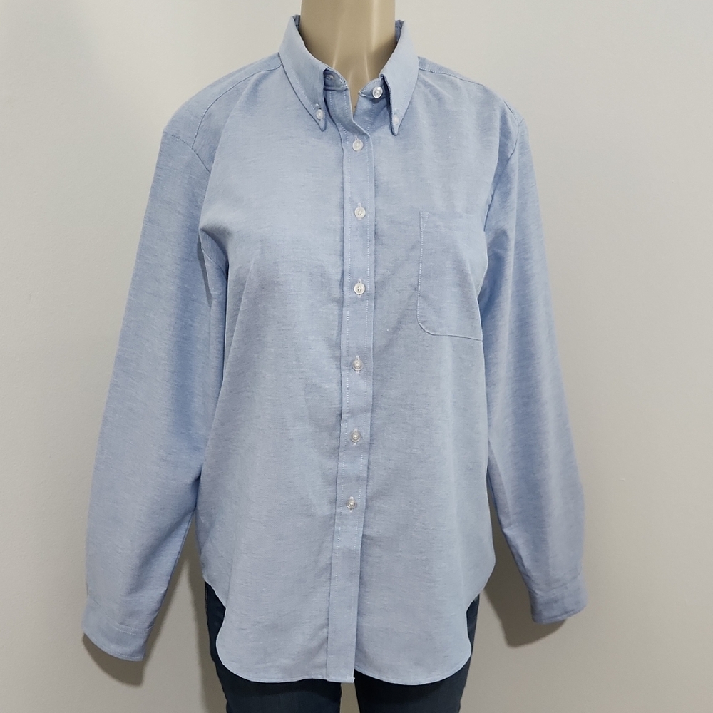 Edwards Long Sleeve Button Down Shirt Collared Saze M